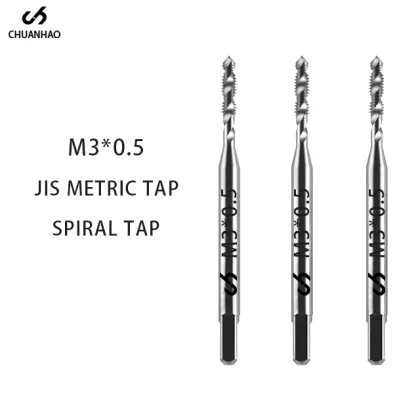 CH HSSE M3*0.5 Machine Cutting Tools Spiral Screw Threading Tap Set Tap & Die