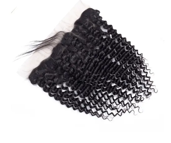 Hot Sale 13x4 Deep Wave 100% Unprocessed Virgin Human Hair Peruvian Lace Frontals