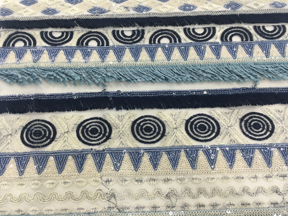 3D Sequin Embroidery Fabric