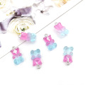 Resin Small Bear Charms Diy para hacer joyas