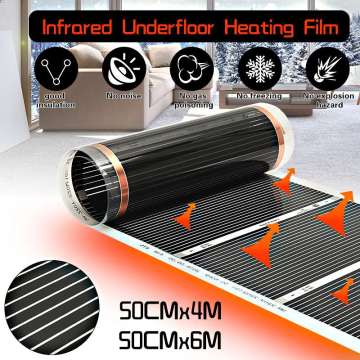 AC 220V Underfloor Infrared Heater Electric Floor Heating Film Floor Warmer Warm Mat Laminate / Solid Flooring Heating System