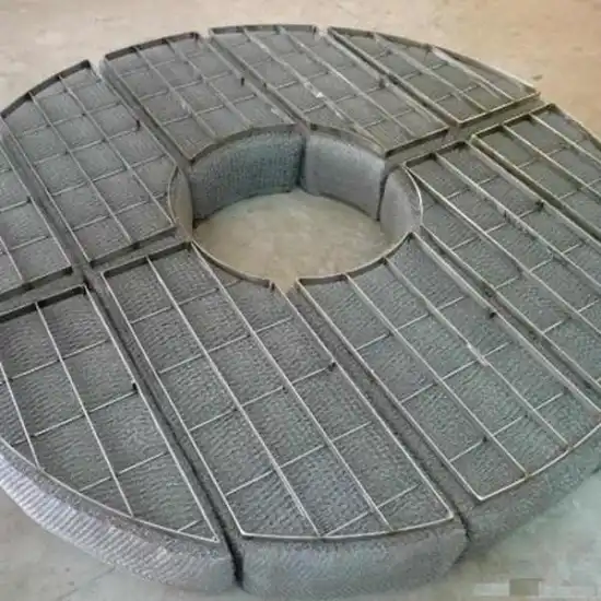 304 316 Stainless Steel Gas Liquid Knitted Wire Mesh Demister Pad