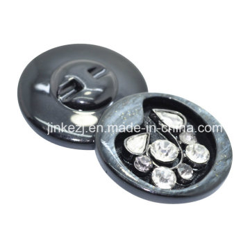 High Fashion Pearl Shirt Resin Shank Diamond Button