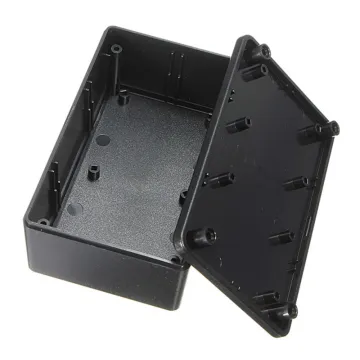 Customized good quality injection electronics black abs plastic project box