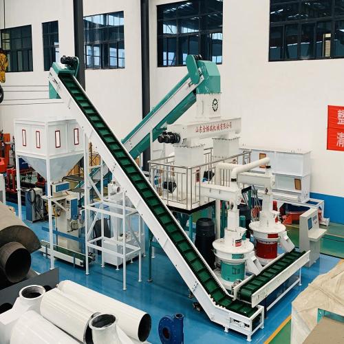 Stalk Pellet Production Line Pellet Production Line For Rice Husk Stalk Straw Manufactory