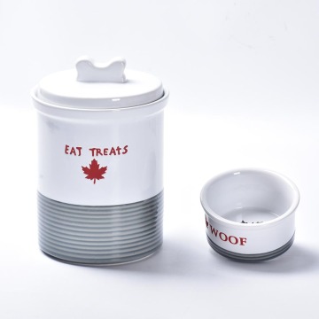 Custom design ceramic storage jar with lid