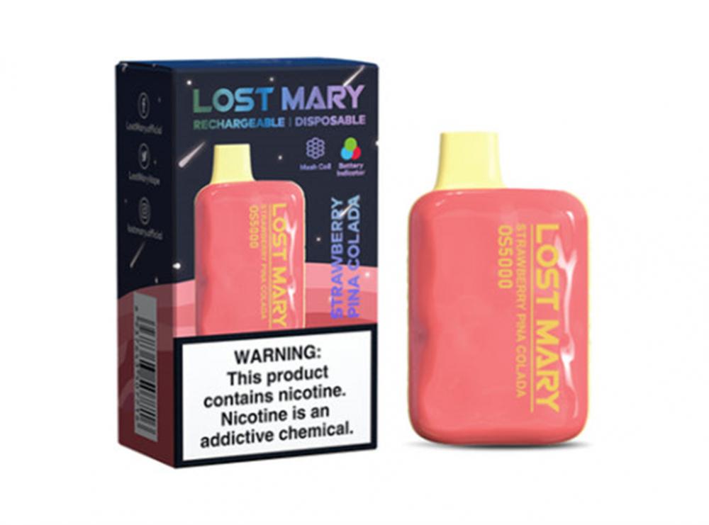 Novo cigarro eletrônico descartável perdido Mary 5000 Puffs