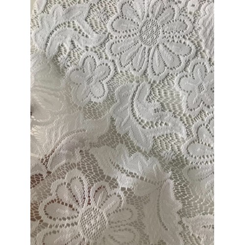 Polyester Lace Fabric Scallopped Edge