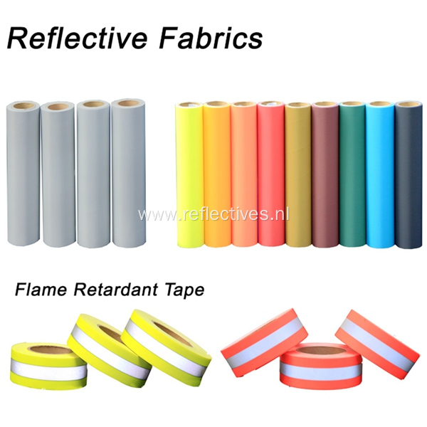 Silver Polyester Reflective Fabric for Safety Clothing