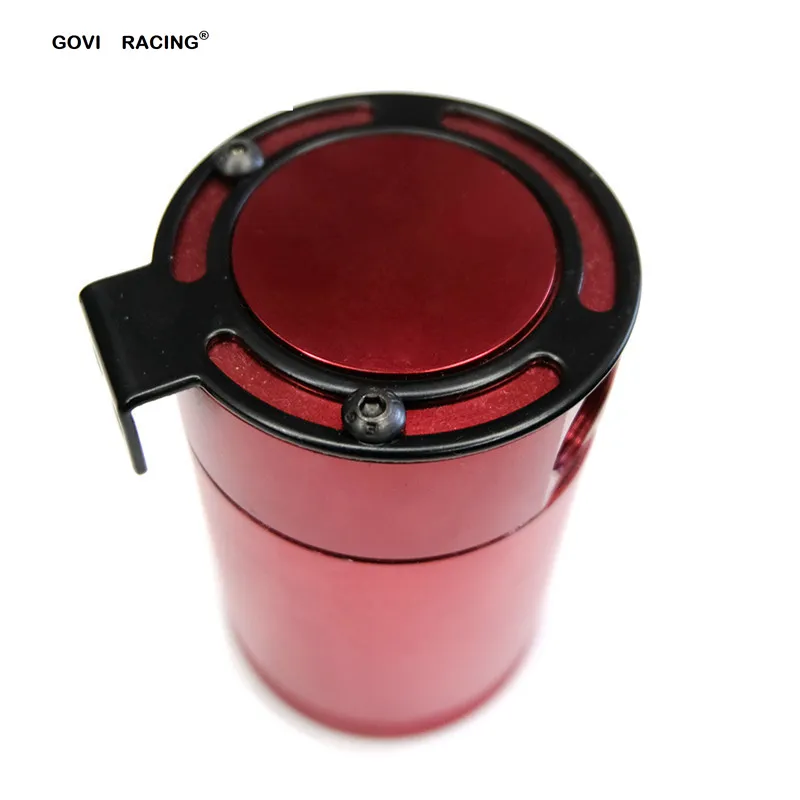Casca di olio per auto in alluminio universale in alluminio Can separatore di serbatoi a 3 porte per cassette per olio di cattura 3 buche 3 fori