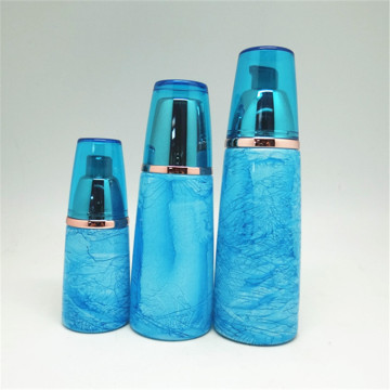 different size glass lotion bottle with lid