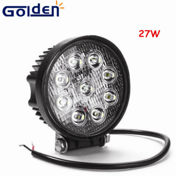 Super Bright Auto led 27W round Work Lights for truck tractor motorcycly
