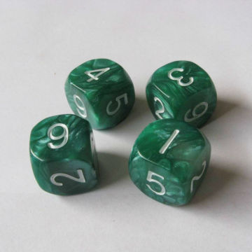Custom engraving pearl marble dice