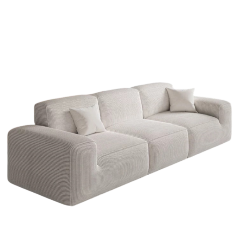Compressed Corduroy Sofa Set