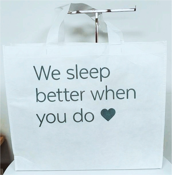 Biodegradable non-woven shopping bags