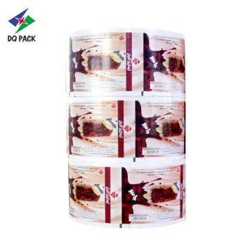 Custom flexible printed automatic ice cream roll film doypack packaging roll stock