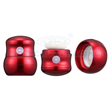 Round shape plastic powder jar
