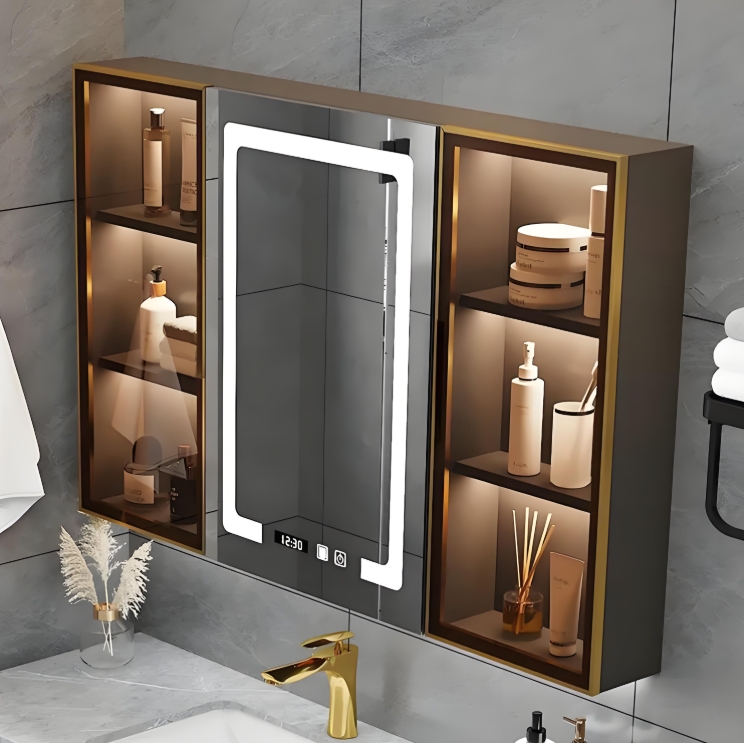 bathroom mirror with storage