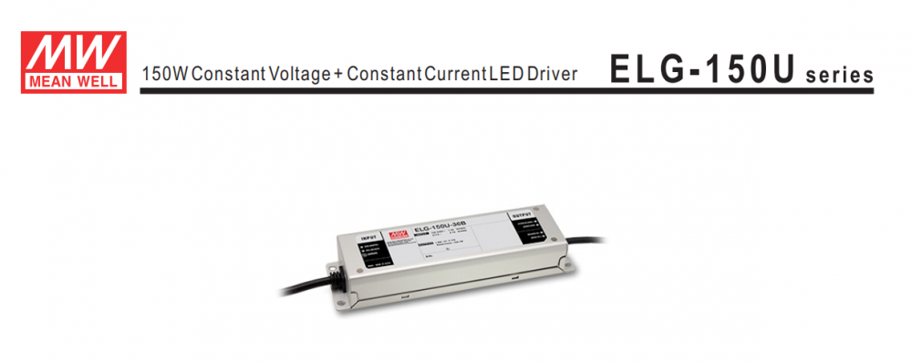 Alimentation électrique Meanwell ELF-150U pour le feu de route