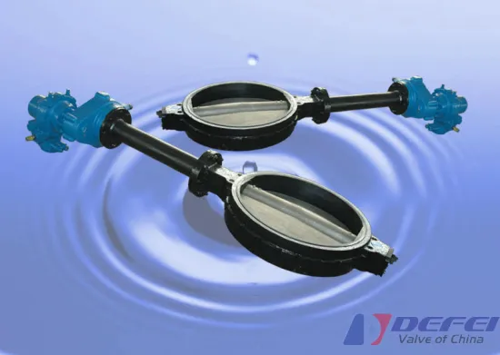 High Performance Gg25 / Ggg40 Wafer Butterfly Valve With Extended Bonnet For Pipeline