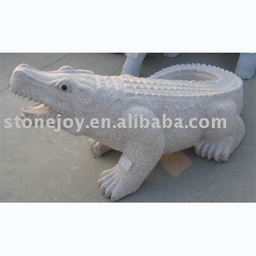 Crocodile Granite Sculpture