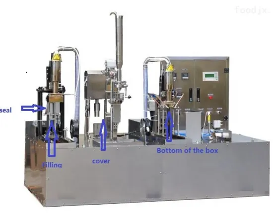 Semi-Automatic Juice and Milk Carton Filling and Sealing Machine