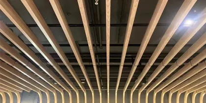 Aluminum integrated steel ceiling