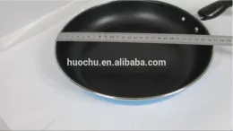Carbon steel non stick non-stick strong frying pan cookware set curved bent bakelite handle