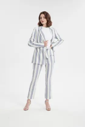 women stripe blazer,slim fit women suit blazer