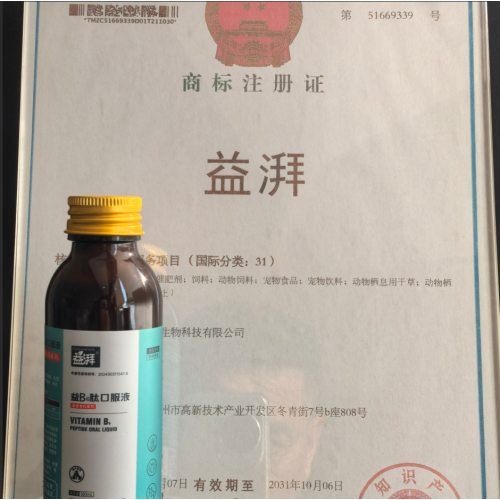 Suplemento ginecológico de vitamina B6 para mascotas