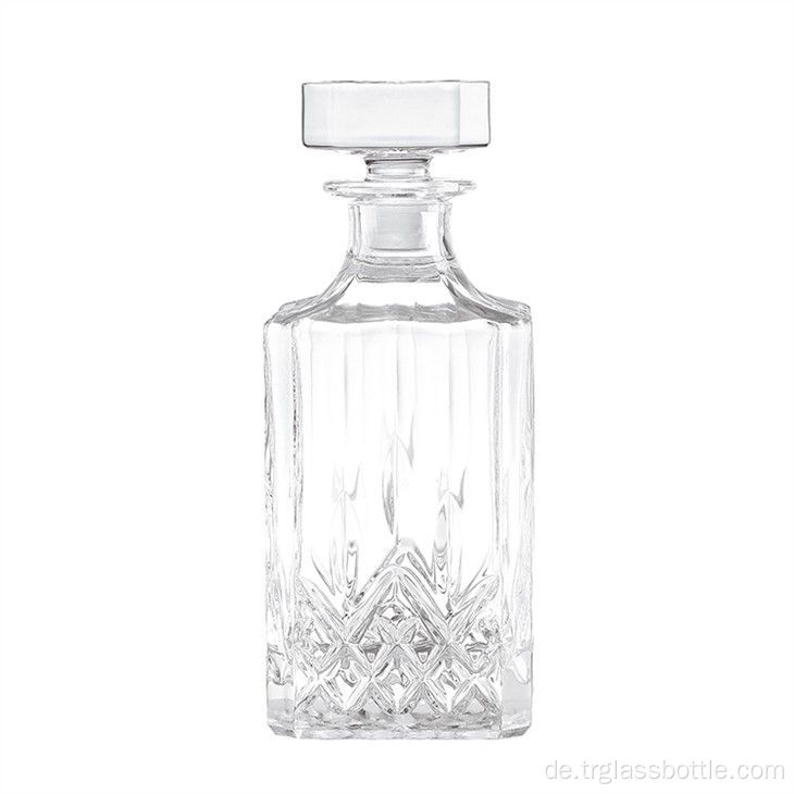 Mini Whiskyglasflasche gemustertes Glasflasche