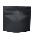 Bolsa flexible de paquete de café personalizado de color negro reciclable