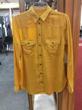 Lady Long Sleeve Denim Shirt