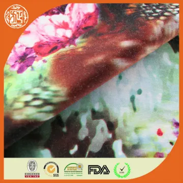 hot selling cloth fabric digital printed T/C spandex satin fabric roll