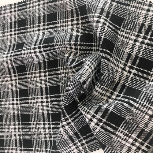 Plaid Knit Jacquard Fabric