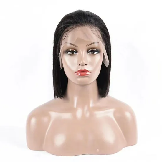 Wholesale Pre Plucked Unprocessed Virgin Brazilian 13X4 13X6 Lace Frontal Wig Ombre Colored Human Hair Short Peruvian Bob Wigs