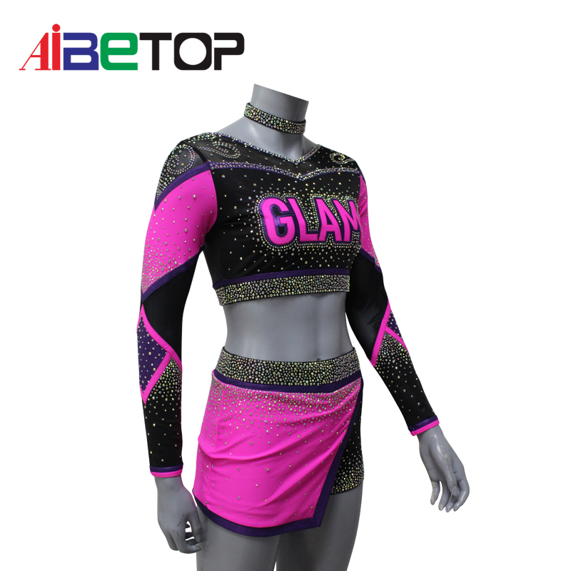 Custom Long Sleeve Cheerleading Uniforms5