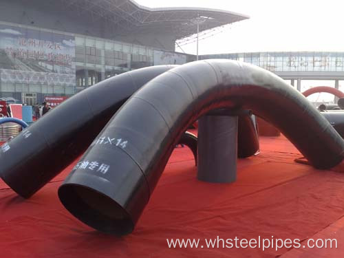 100%rt 6d 22.5deg big size carbon steel long radius bend pipe