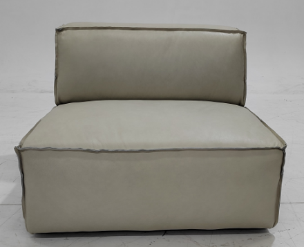 Single sofa without armrests