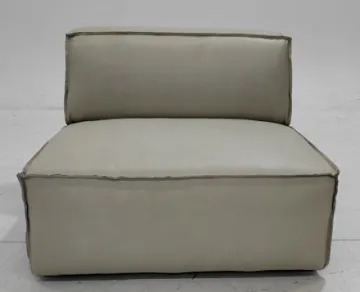 Single sofa without armrests