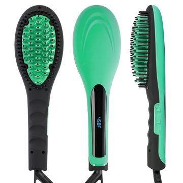 Electric Ceramic Ionic Hair Styling Brush Straightener