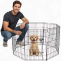 Cercadinho de metal dobrável para cães Caneta de exercício para animais de estimação respirável Gaiola quadrada para uso interno e externo