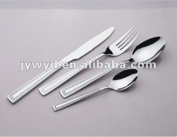 Royal style and mirror polish stainless steel cutlery set