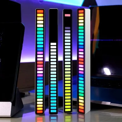 Creative LED Desktop Audio Bar - Voice Activated RGB Light Rhythm Lamp