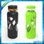 Black glass water bottle with silicone sleeve