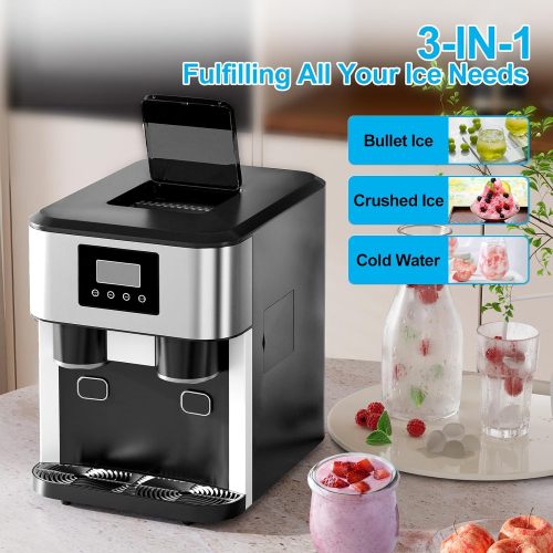 3-in-1 Bullet Cube Ice Maker Water Cooler