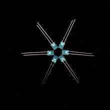 超高輝度2 * 5 * 7mm拡散青色LED長方形