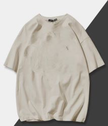 Free Sample Embroidered With Puff Technique T Shirt