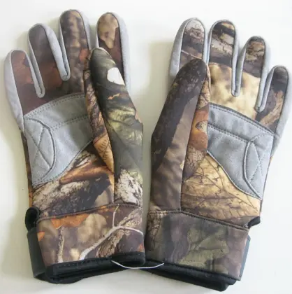 Camo duck warm hunting neoprene gloves for shooting