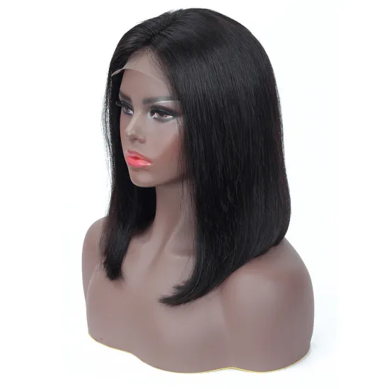Wholesale 10A Brazilian Pre Plucked Hairline 180% Density Body Wave Water Wave Swiss Lace Front Wig With Baby Hair Natural Color